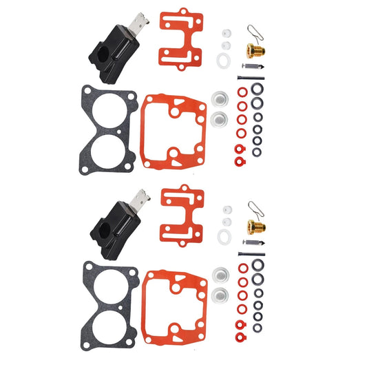 2Pcs Carburetor Rebuild Kit for Johnson/Evinrude V6 (18-7046)