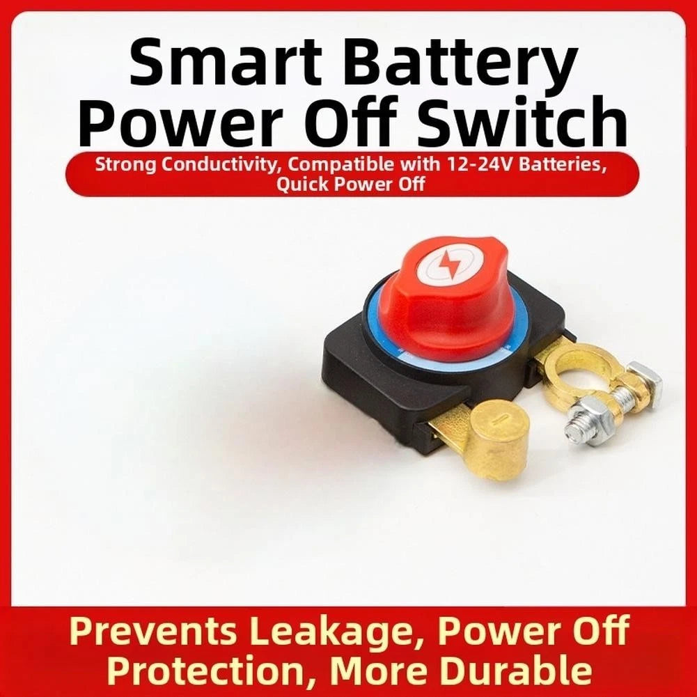 Copper Battery Disconnect Switch 12V/24V for Car/RV/Truck/Boat Battery Systems