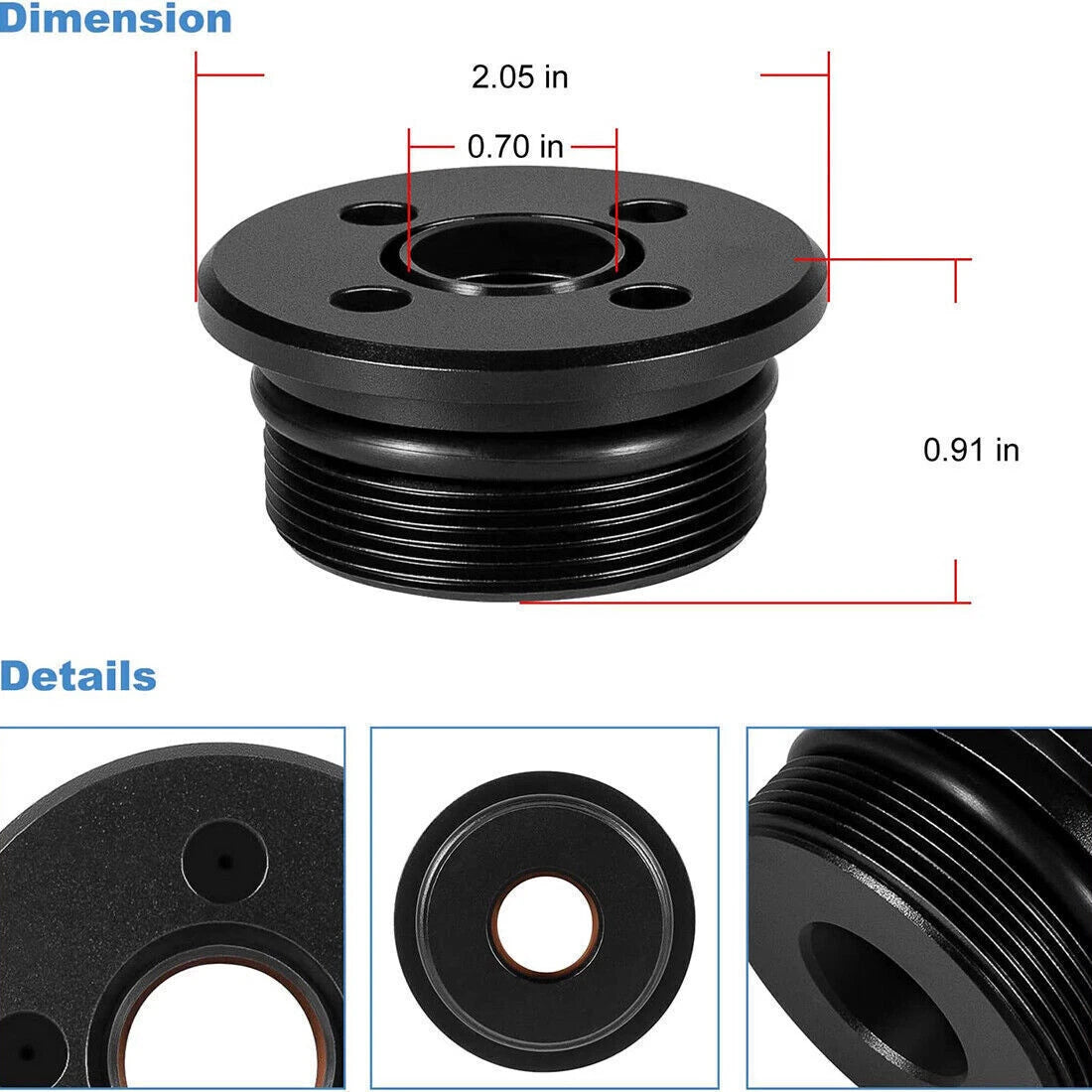 Trim Tilt Cylinder End Cap for Showa Honda Suzuki Yamaha 2/4 Stroke