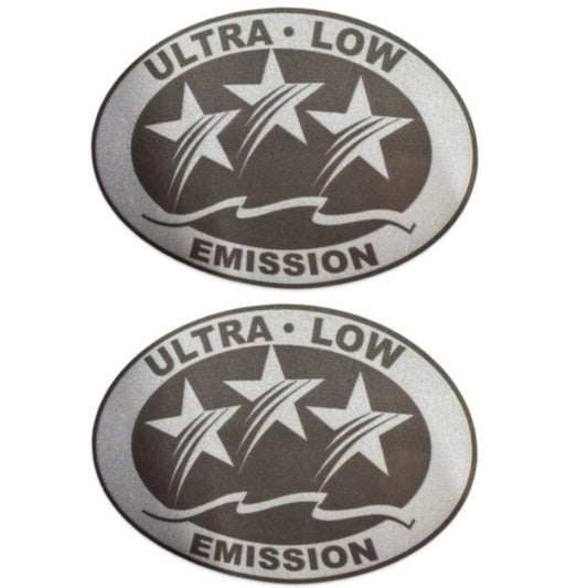 Ultra Low Emission Outboard Graphic Sticker for California DOT - Light Gray X2