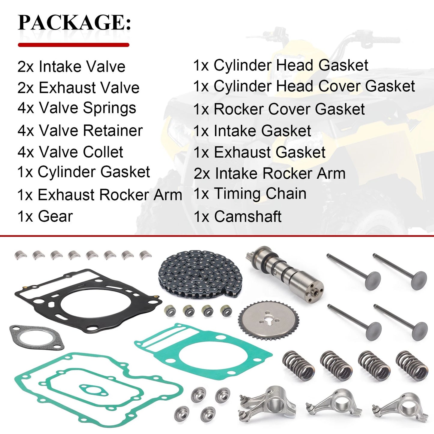 Camshaft Gasket Kit for Polaris Xpedition 425 (2000-2002)