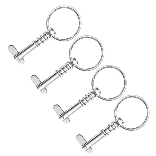 Spring Pins with Pull Rings for Practical Boat Awning Design