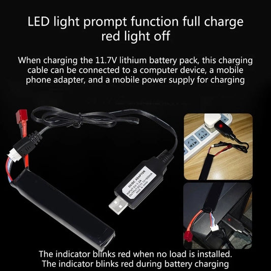 11.1V 500mAh Lipo Battery Charger for Remote Control Toy Boats/Cars