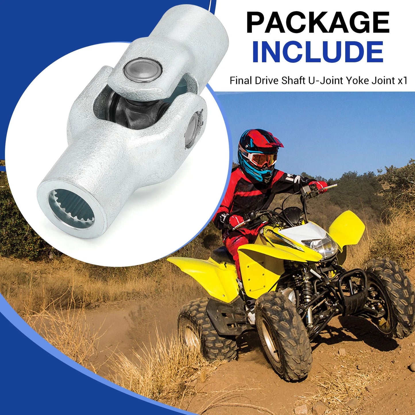 Drive Shaft Yoke U-Joint for Honda Sportrax 250 TRX250EX/TRX250X 2001-2023