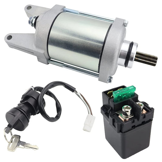 Starter for Kawasaki KFX700/KSV700 (2009-2011) & Relay/Ignition Key Switch