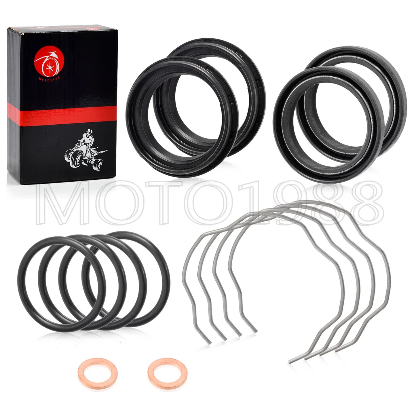 Fork Dust Oil Seals Kit 41x53x8/10.5mm for Kawasaki Ninja 650 ER650/EN650/EX650