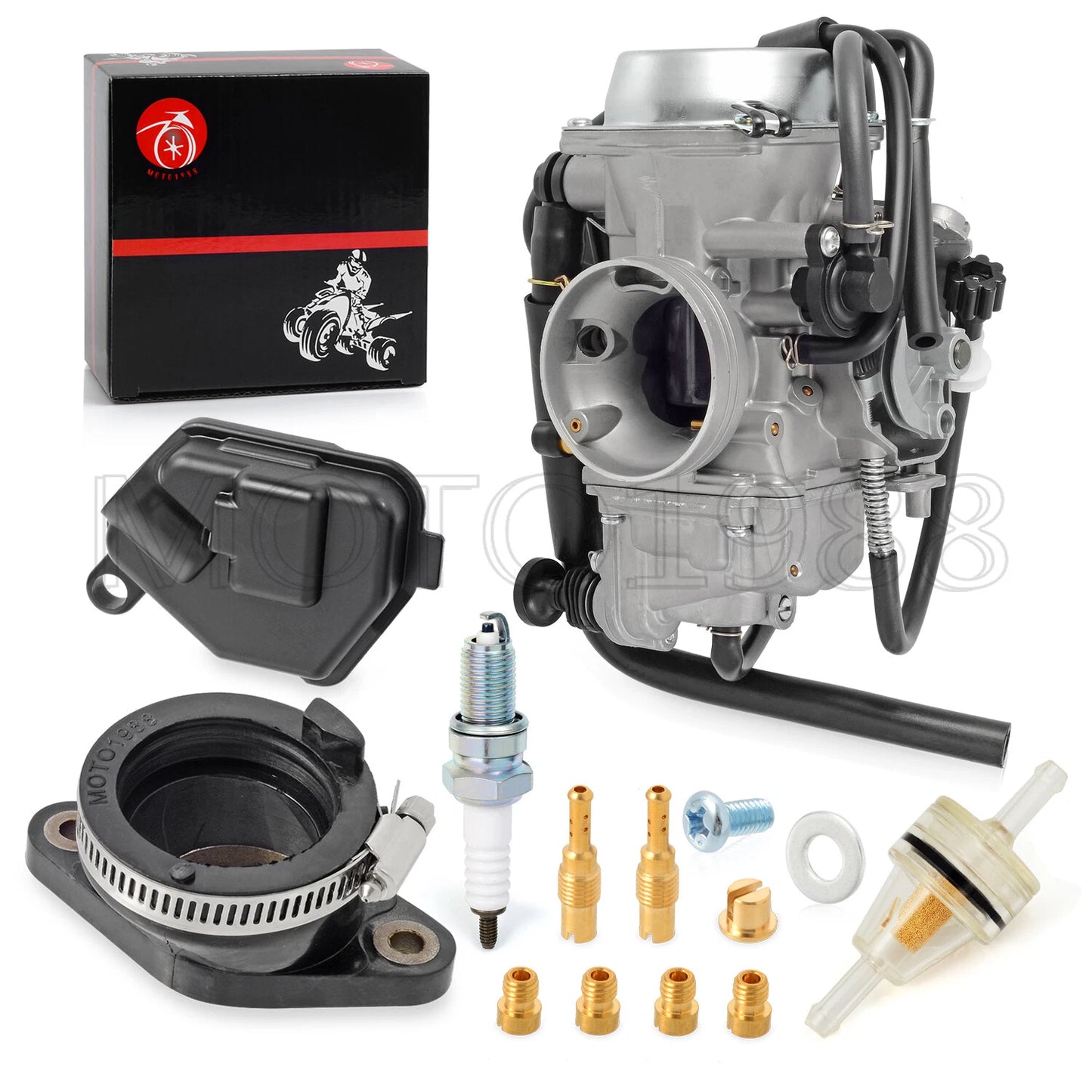 Carburetor & Intake Manifold Boot for Honda Rancher 400 TRX400 2004-2007