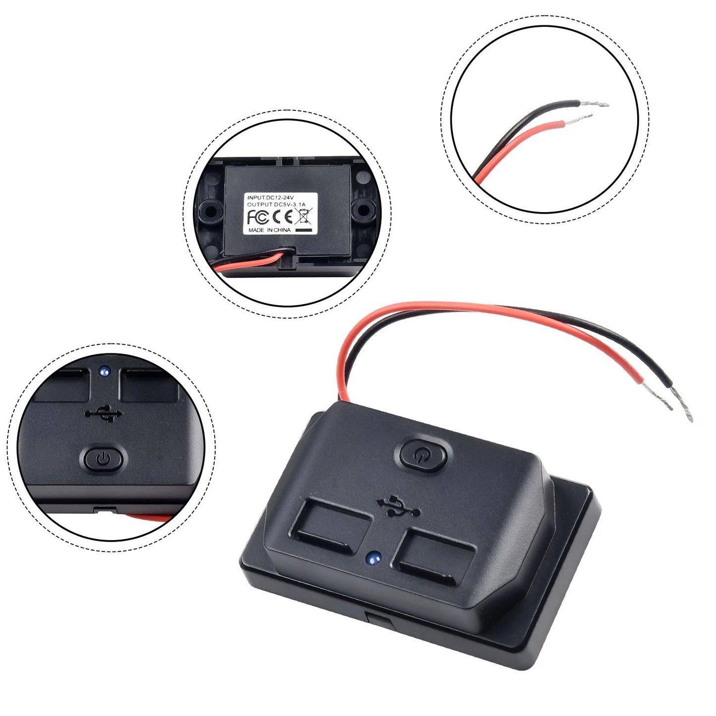 Double USB 3.1A Socket for Automotive Charging Experience