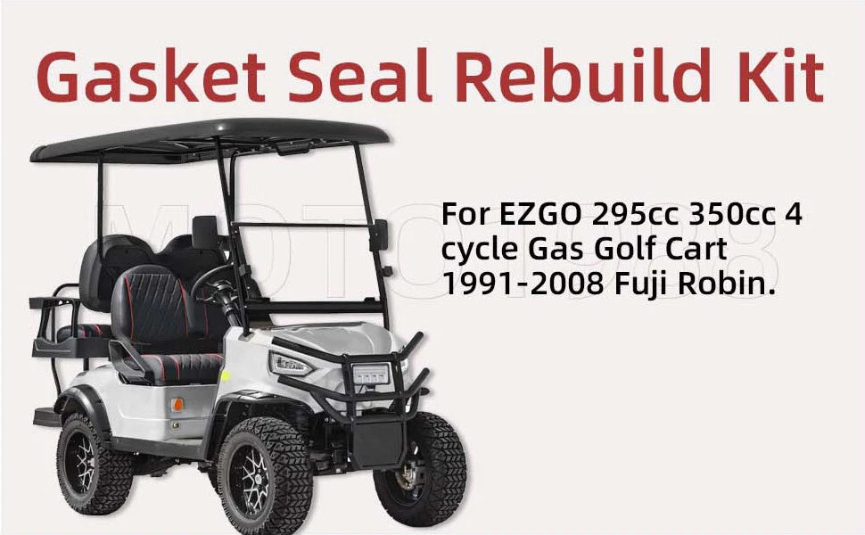 EZGO Gas Golf Cart Engine Rebuild Gasket & Seal Kit for 1991-2002 295cc