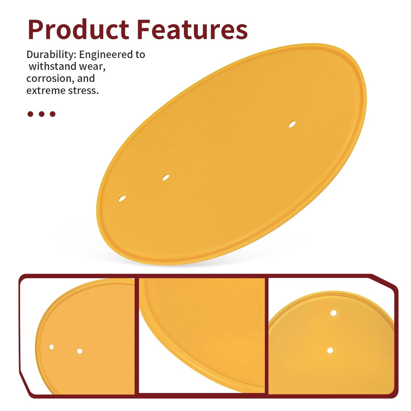 Yellow Number Plate for Honda Z50/Z50R/XR75/MR50 (1979-1987)