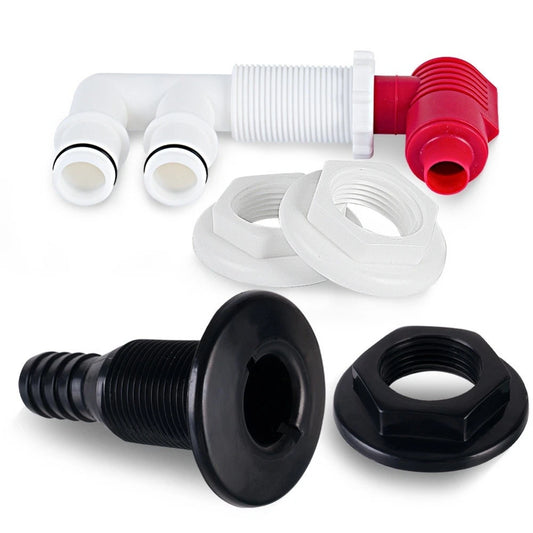 Live Fish Tank Valve Kit Pump Out Aerator for Boats, Reliable Oxygen Supply
