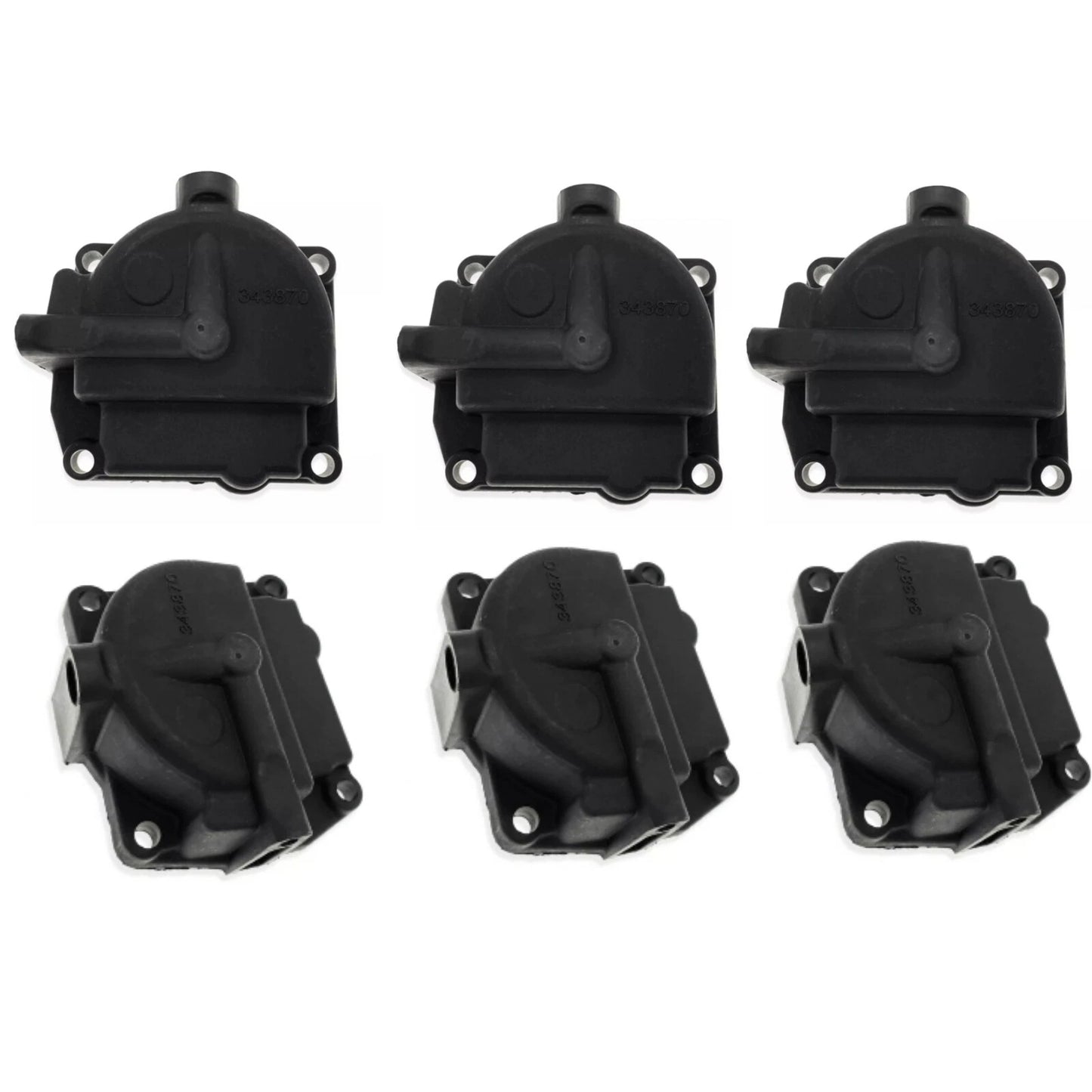 6 Chamber Assembly Carb Bowl, Float for Johnson/Evinrude/OMC Repl