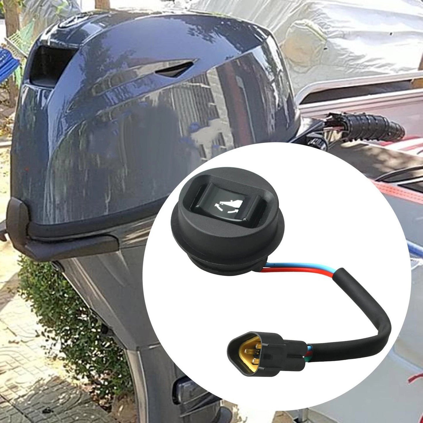 Tilt Trim Switch Assembly for Boat Lift - Yamaha 63D Series Models