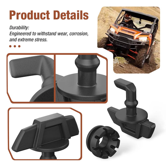 Hood Latch Toggles Grommets for Polaris Ranger 570/900/1000 Crew XP