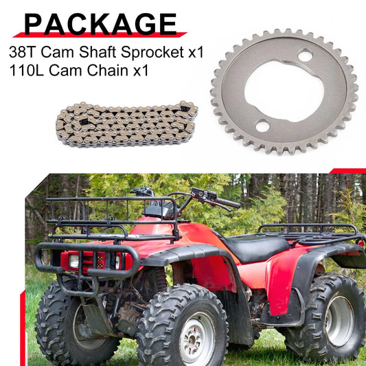 Camshaft Sprocket & Chain for Honda Fourtrax 300 TRX300/300FW 1988-2000