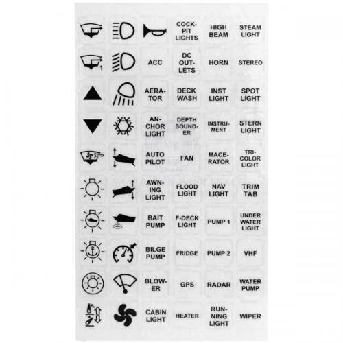 Relaxn 6 Digital Membrane Switch Panel Touch Control for Boat