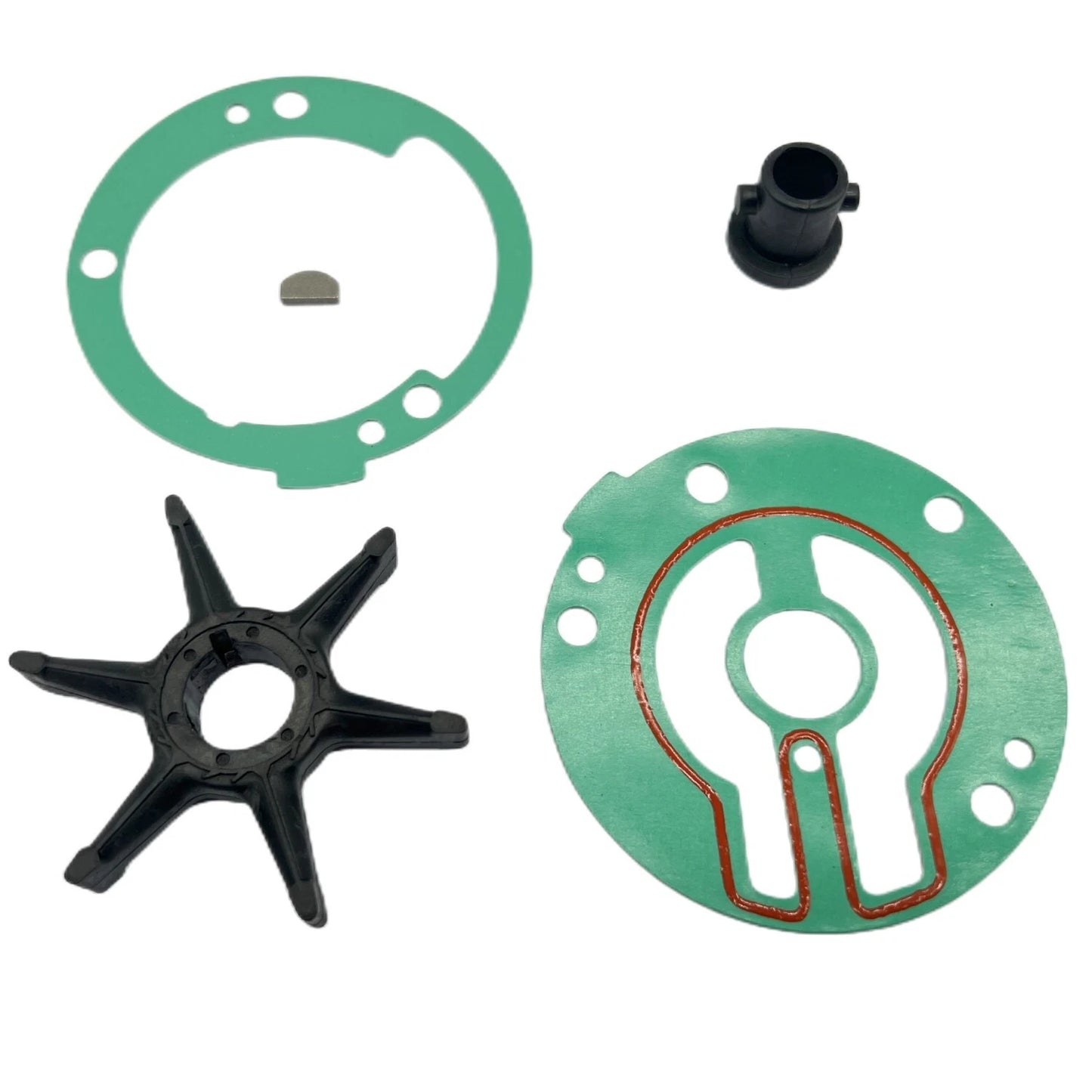 Water Pump Impeller Kit for Yamaha 2-Stroke 25-30HP C25 C30 Outboard