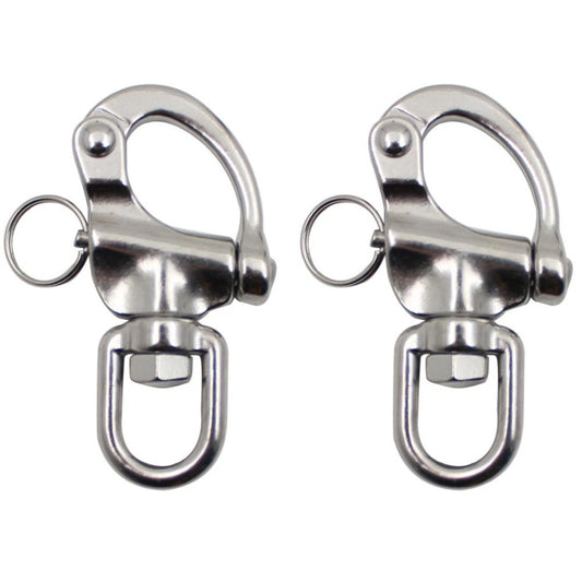 Quick Release Snap Shackle Pair 70mm for Marine Boat/Sailing Equipment