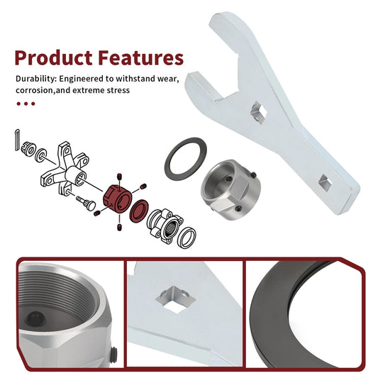 Rear Axle Lock Nut & Wrench Tool 46mm for Yamaha YFZ450R 2009-2024