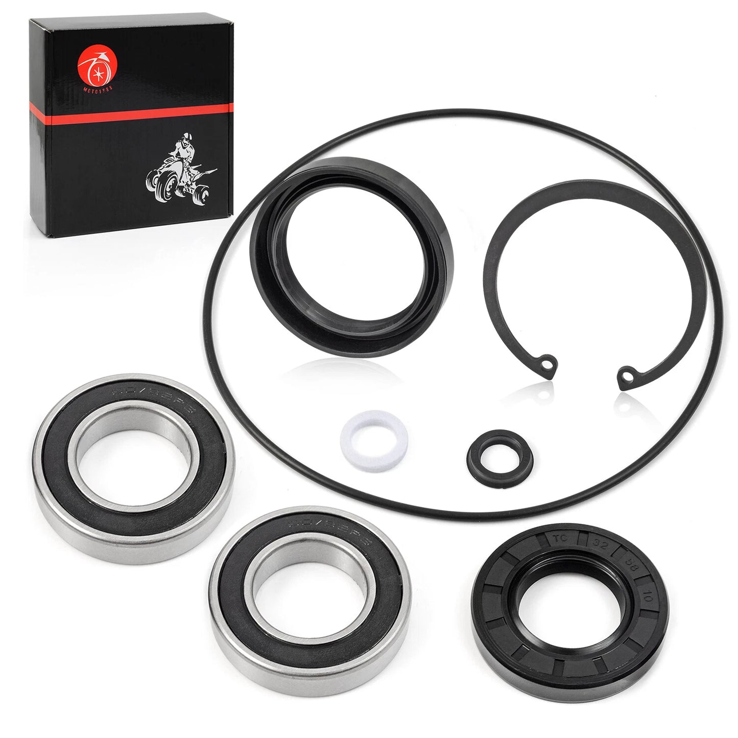 Rear Axle Bearings & Seal Kit for Honda TRX250 Recon 1997-2017 Complete Axle