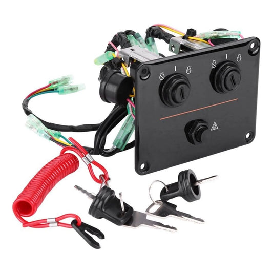 Dual Key Switch Control Panel Mount for Yamaha Boat Models 6K1 Series