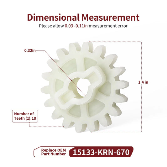Oil Pump Driven Gear for Honda CRF250R 2004-2009/CRF250X 2004-2017