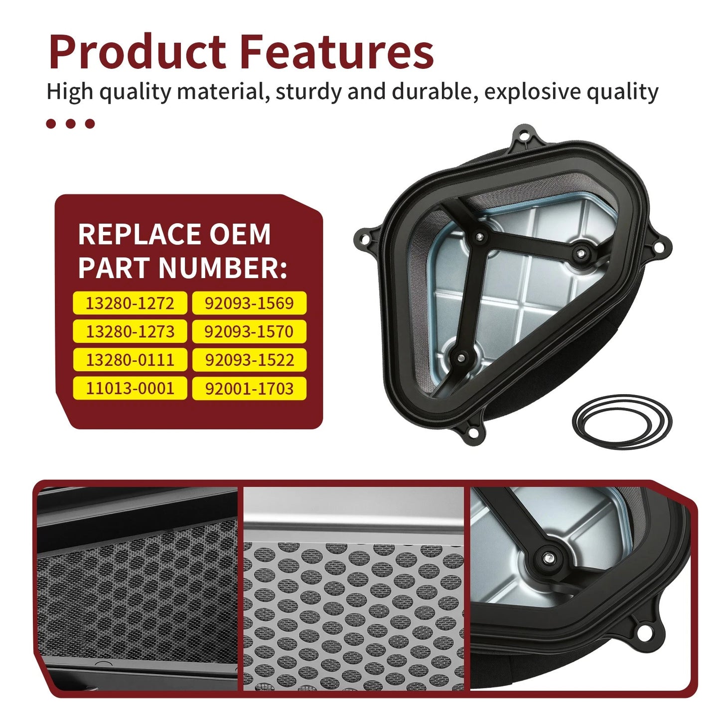 Air Filter Cage Holder w/ Seal Bolt for Kawasaki KFX700 (2004-2009)