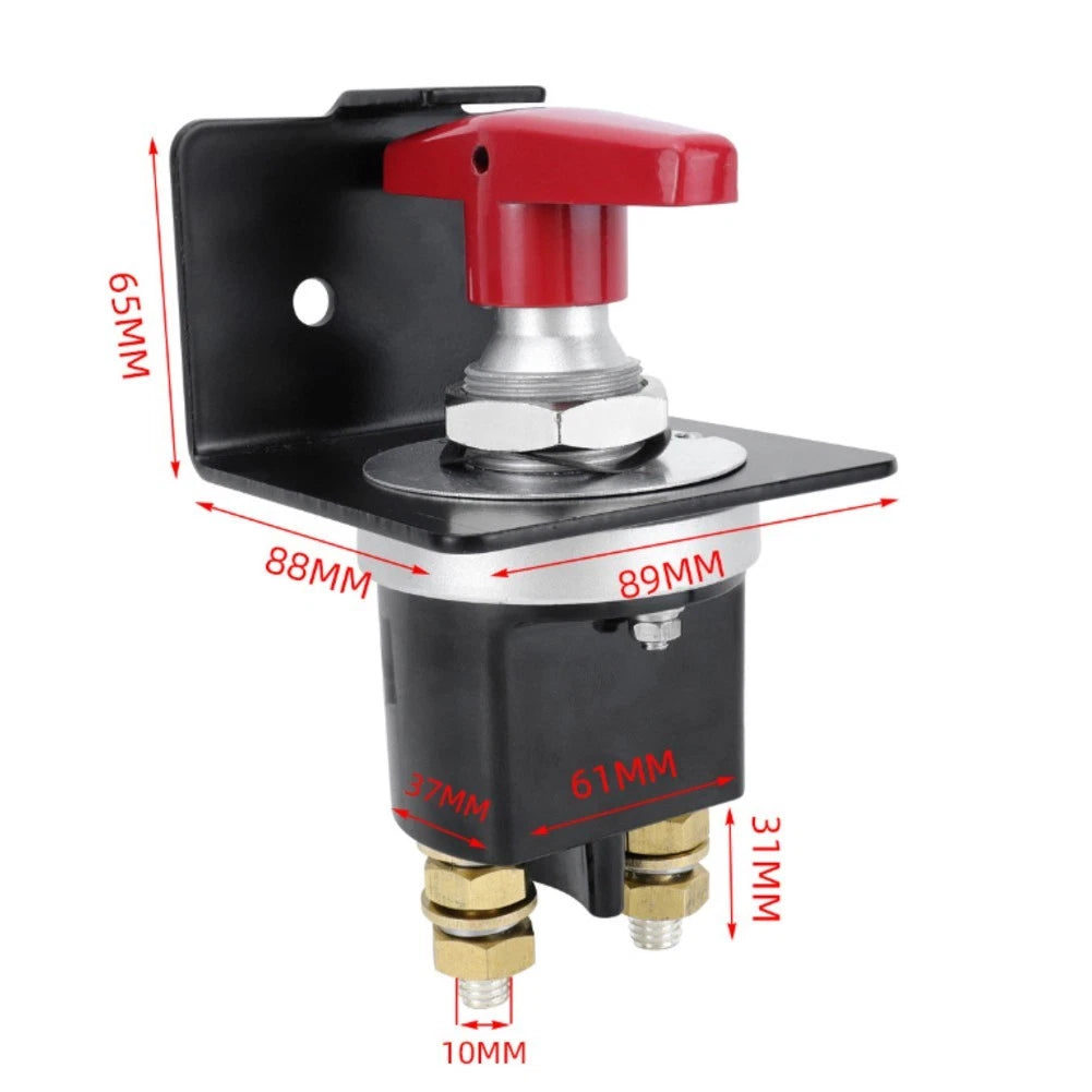 Battery Isolator Switch with LockOut Plate for Trucks/Boats
