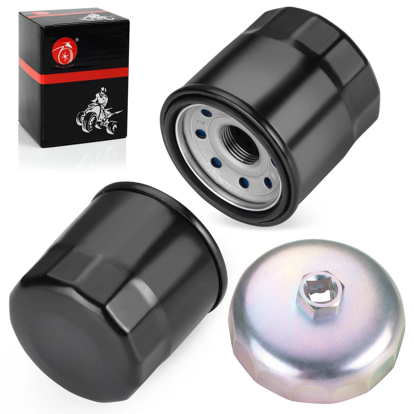 Oil Filter 2pcs for Honda PC800/RC51/RVT1000R/Rebel 500 (1990-2002)