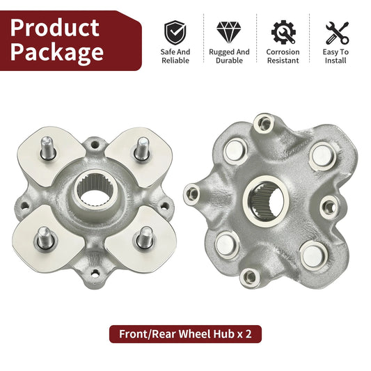 2pcs Front Rear Wheel Hub for Yamaha Kodiak 450 YFM450 2018-2024