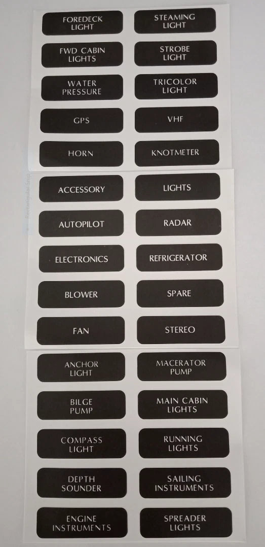 12V 6 Switch Panel Weatherproof Black Textured Alloy Pre-Wired