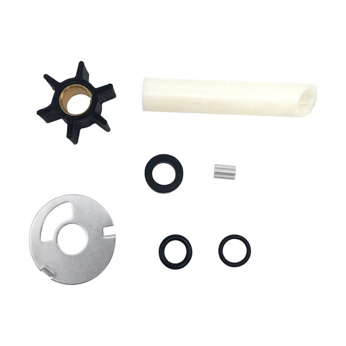 Water Pump Impeller Kit for Mercury 4-9.8HP, 0.438" ID, 47-89980T1