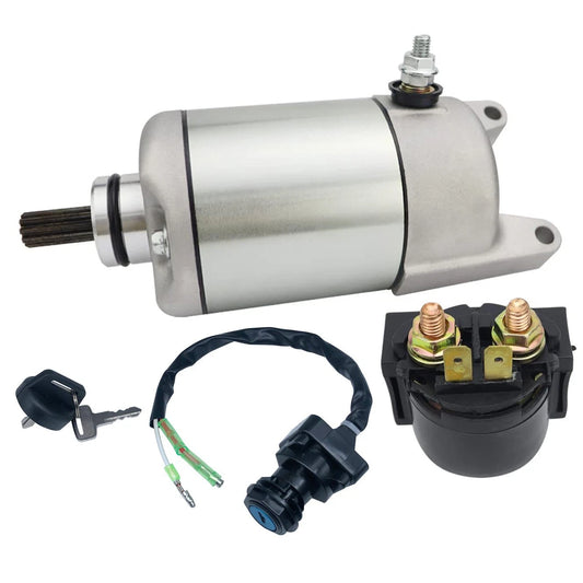 Bayou 400 Starter Motor for Kawasaki KLF400 4X4 (1993-1999) with Relay & Switch