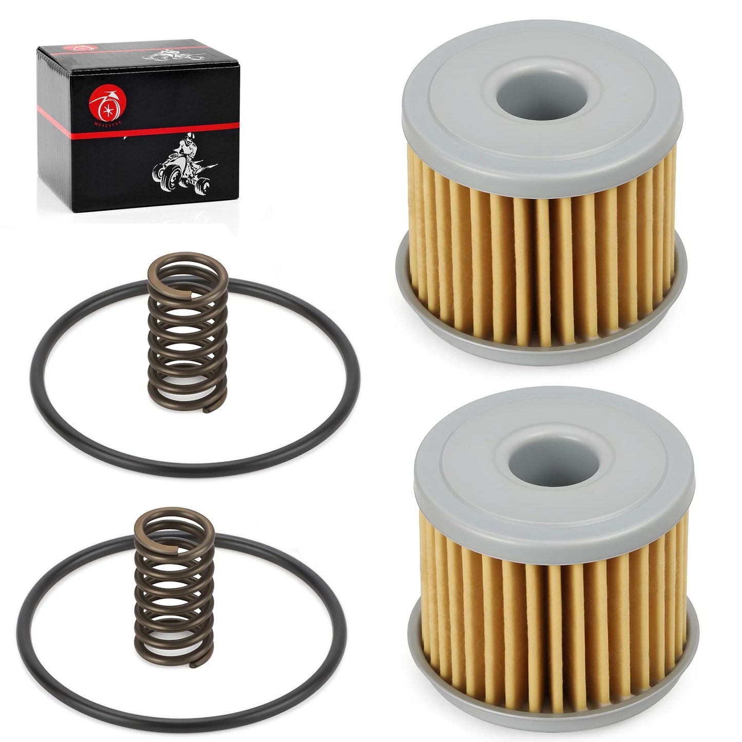 2 Pack Oil Filter & O-Ring for Honda CRF450R/X/RX/RWE 2002-2024