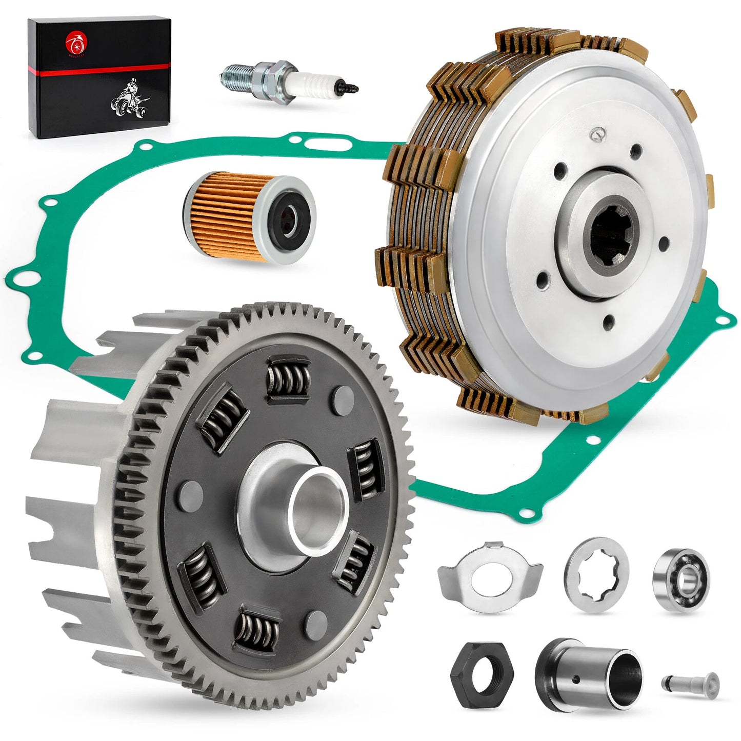 Clutch Kit Assembly w/ Gasket for Yamaha Raptor 350 (2004-2013)