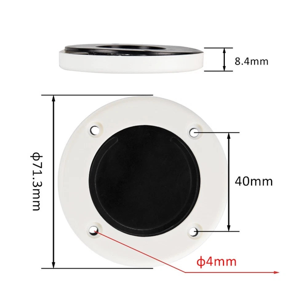 Plastic Boat Drain Check Valve 71mm for Saltwater/Freshwater Vessels