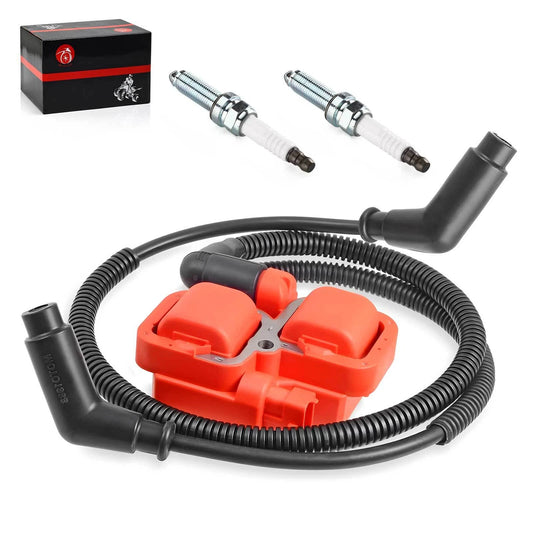 Ignition Coil & Spark Plug w/Wire Cap for Can-Am Maverick Max 1000/1000R 2013-18