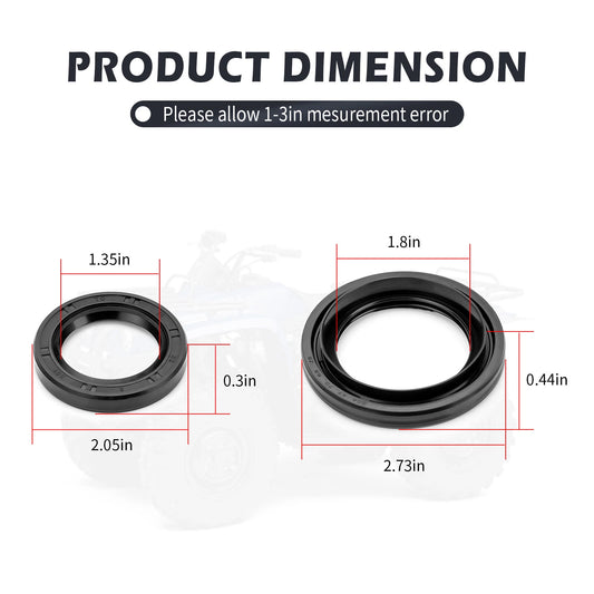 Rear Brake Panel Seals Oil Seal Kit for Yamaha Kodiak 400 YFM400 A/FA/FAH