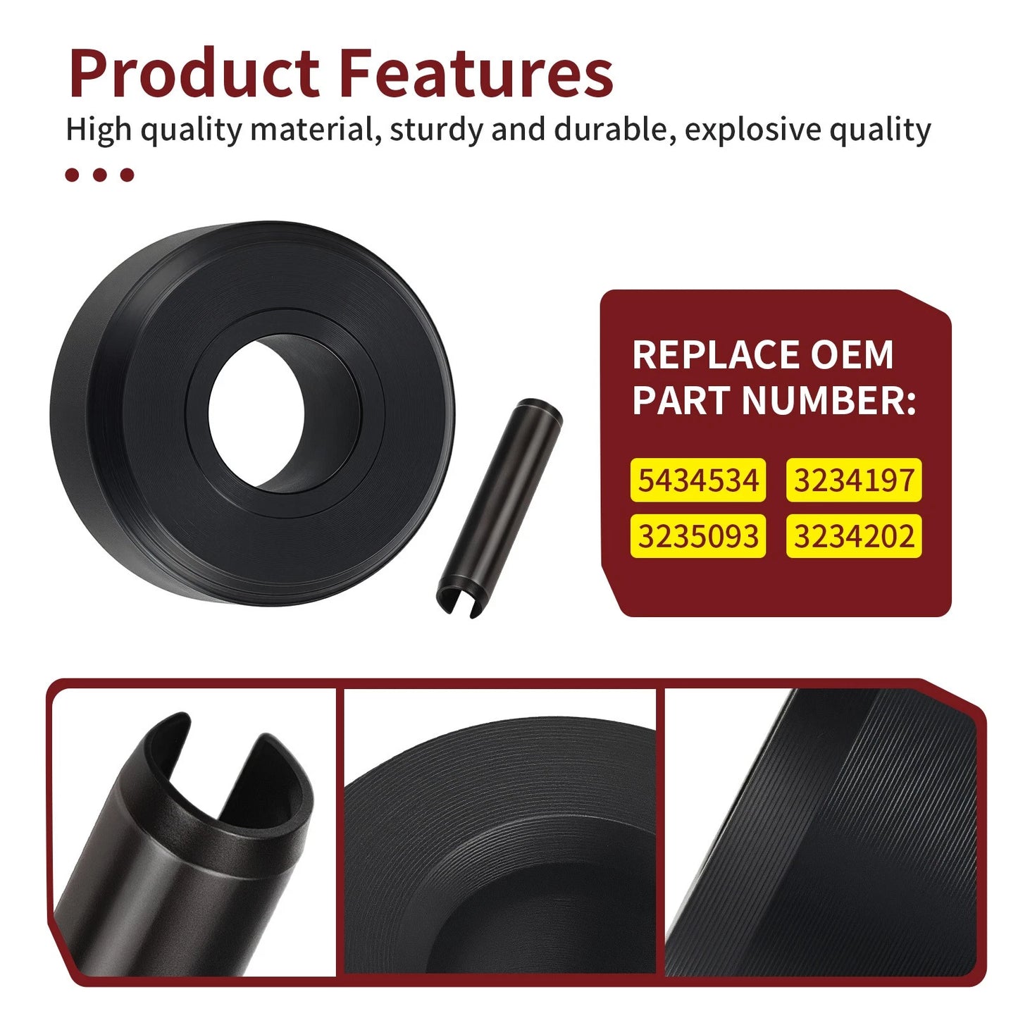 Secondary Clutch Roller 4pcs for Polaris Ranger 570 15-18 / XP 900 14-16