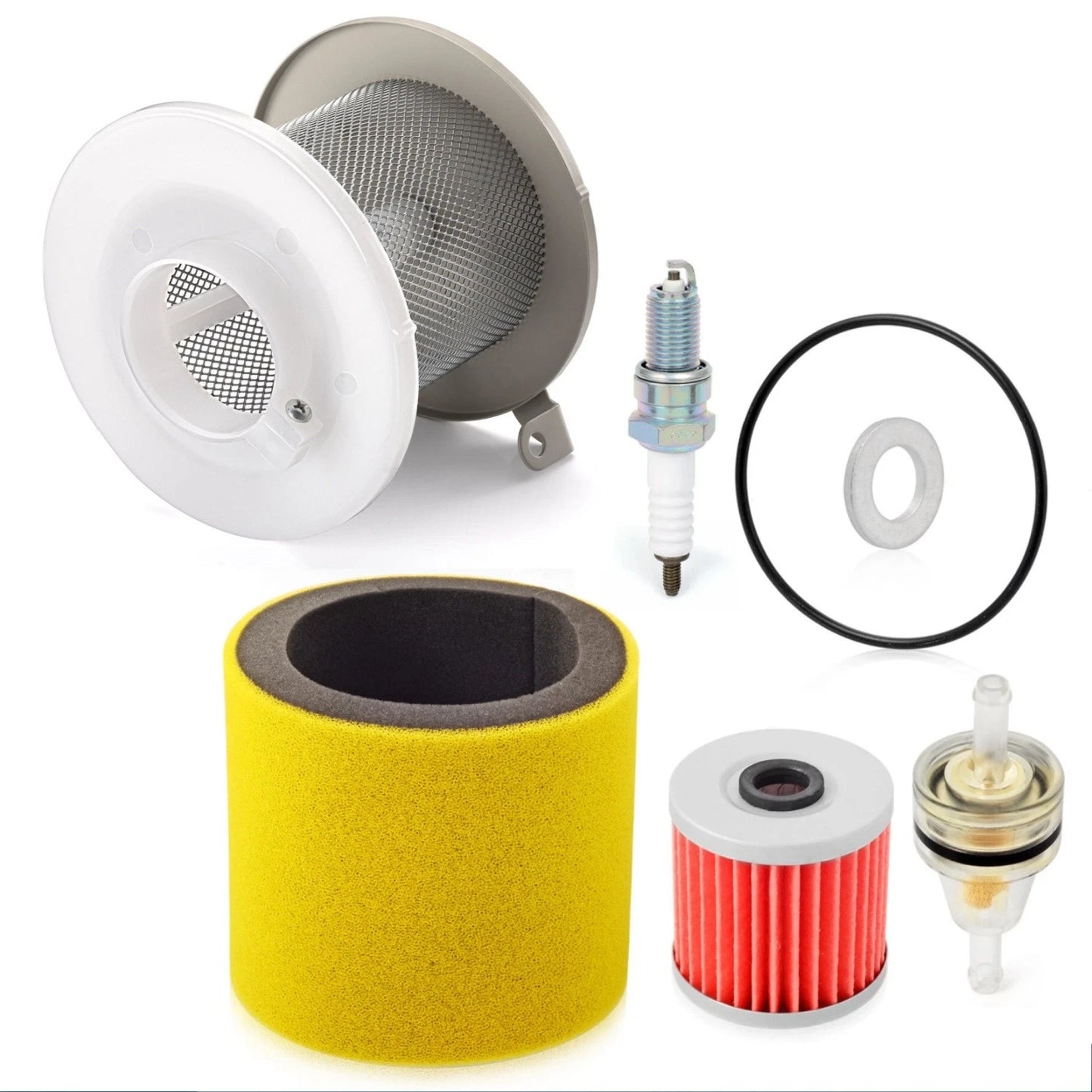 Air Filter Oil Filter Spark Plug Kit for Kawasaki Bayou 220/250/300