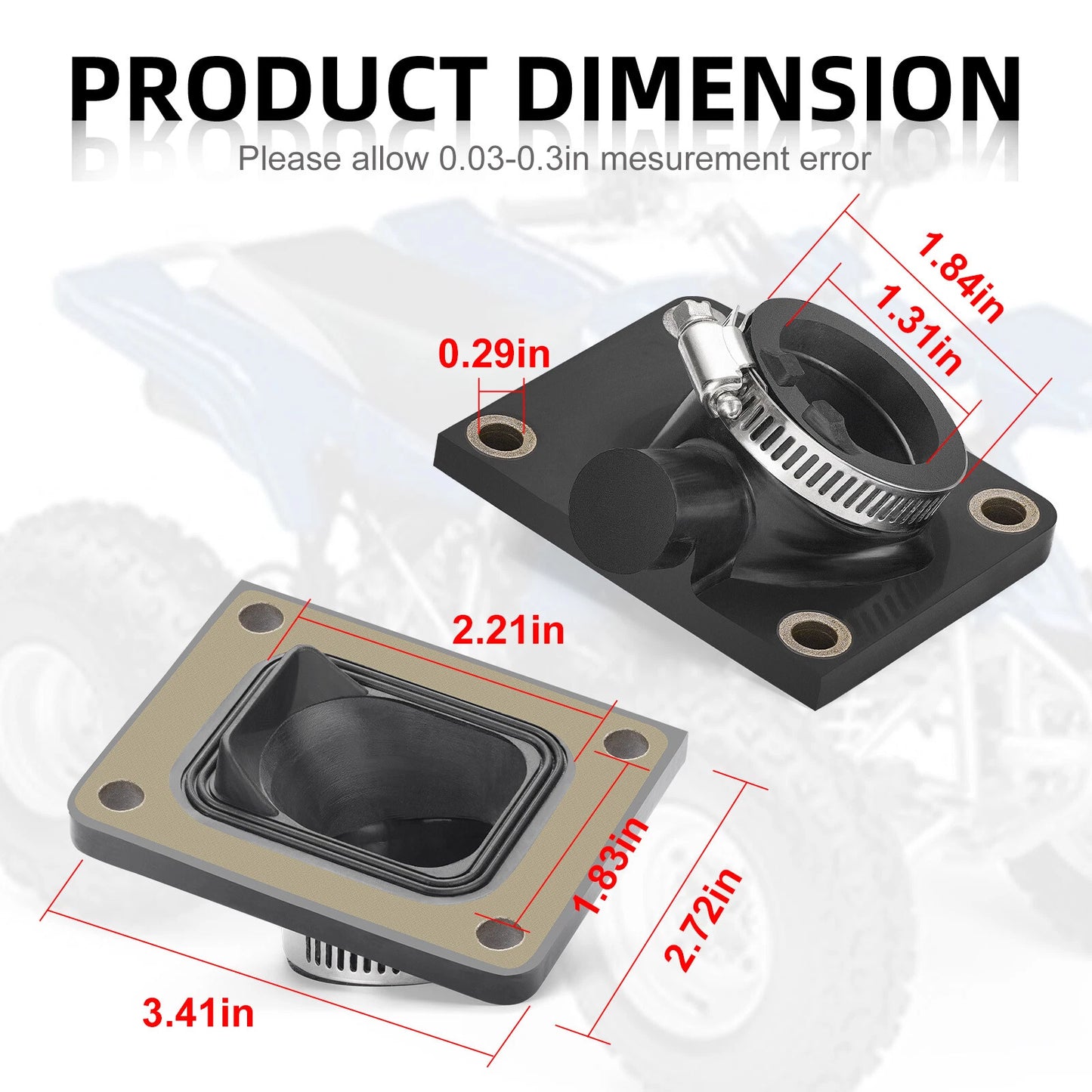 Rubber Intake Boot for Yamaha Blaster 200 (1988-2006)