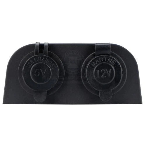 12/24V USB Charger Combo with Power Socket for Boat/Caravan/4WD