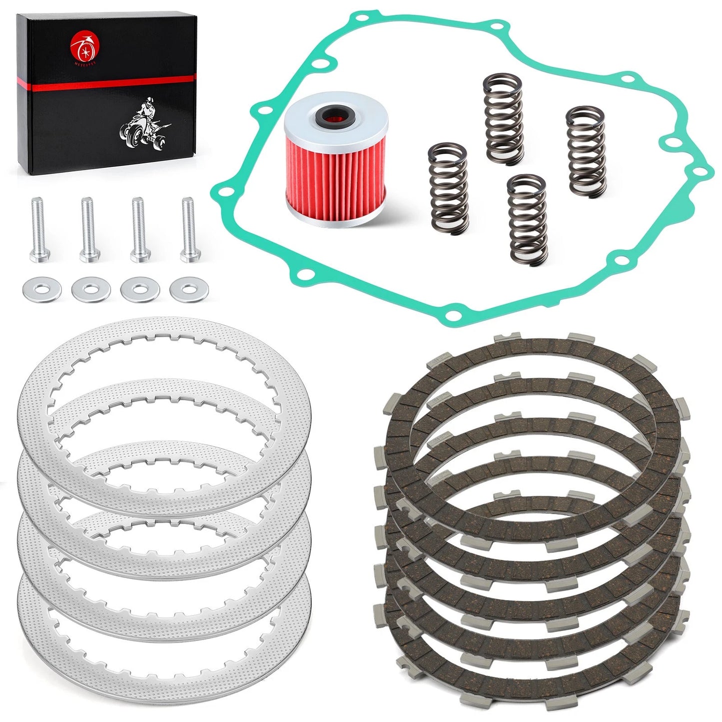 Heavy Duty Clutch Kit & Gasket for Kawasaki Ninja 250R EX250J 2008-2012