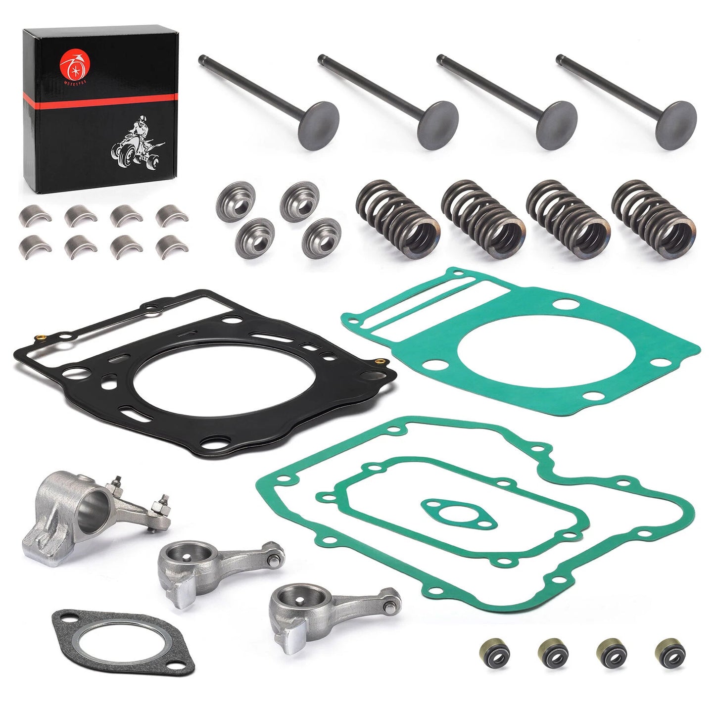 Rocker Arm Intake Exhaust Valve Kit for Polaris Magnum 425/500, Big Boss, ATP 500