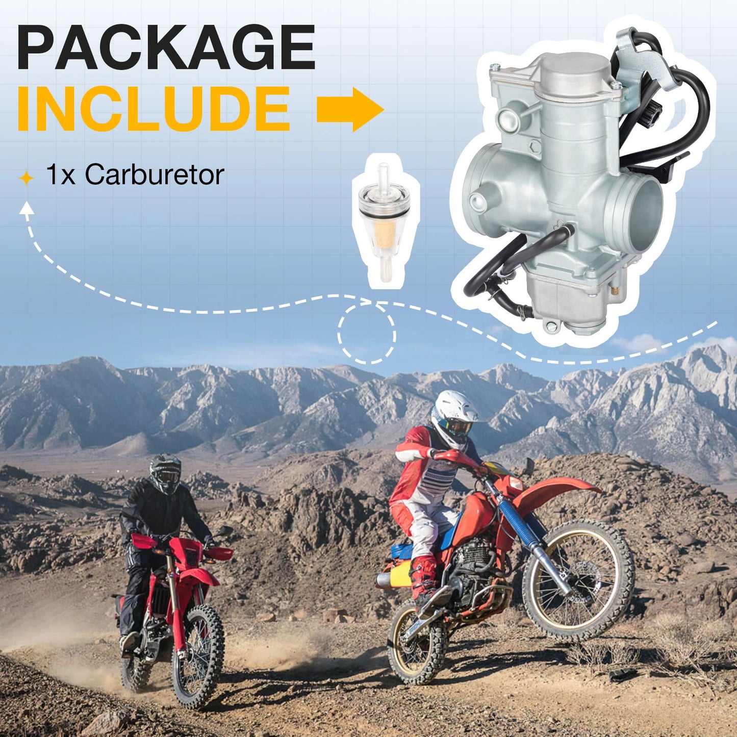 Carburetor for Honda XR600R (1988-2000) Replaces 16100-MAG-L01/L02