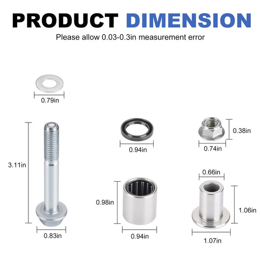 Front Upper A Arm Bushings Seal Kit for Suzuki Quadsport Z400 (2003-2008)