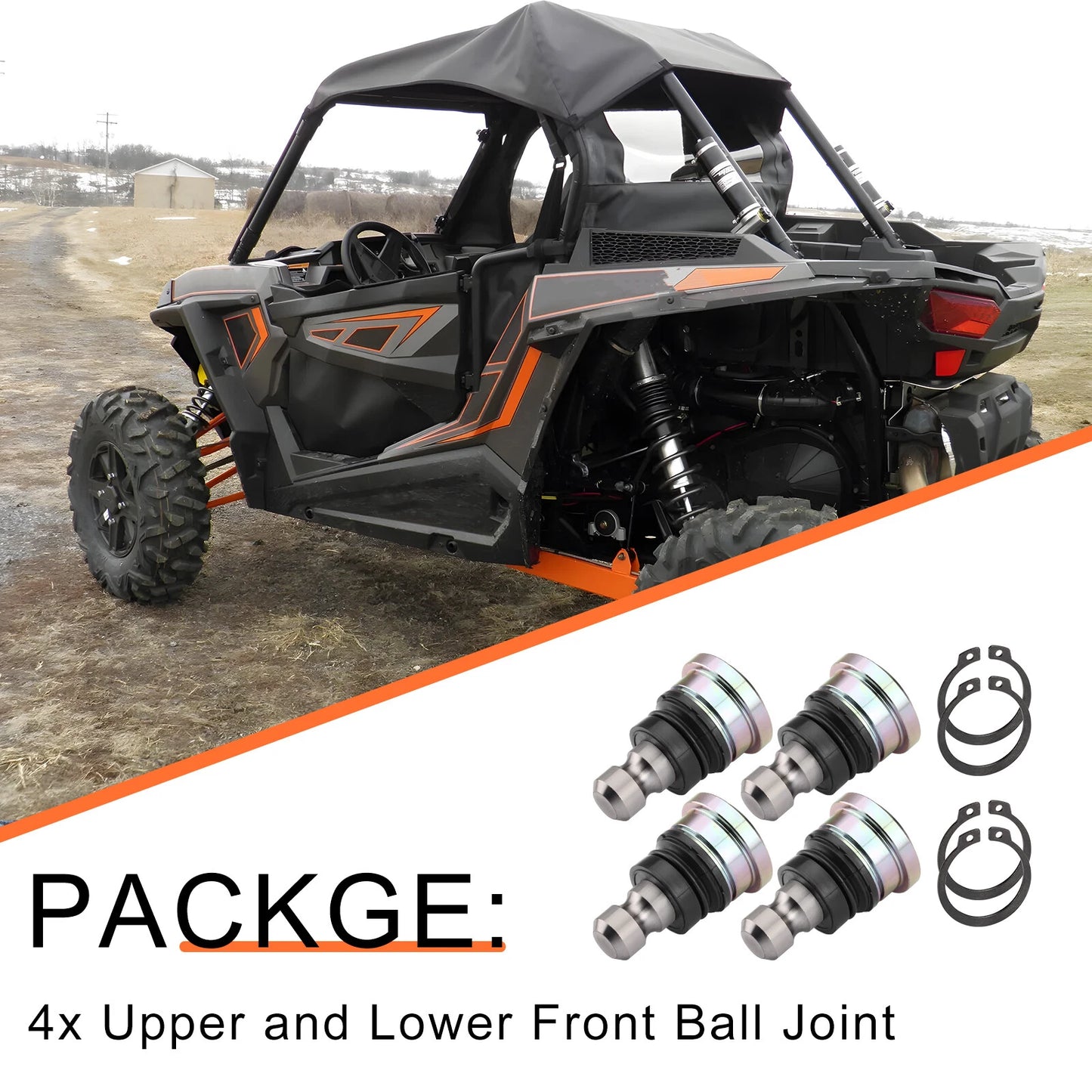 Upper Lower Front Ball Joint for Polaris Ranger 800/900 (2009-2014)