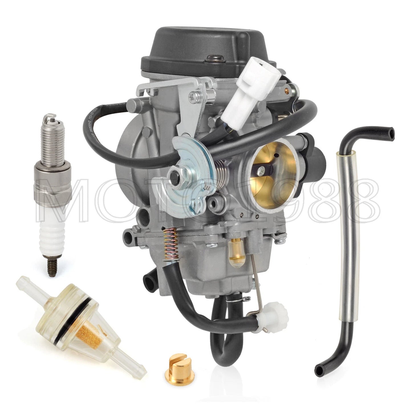 Carburetor with Fuel Filter & Spark Plug for Suzuki DR-Z400S (2001-2018)