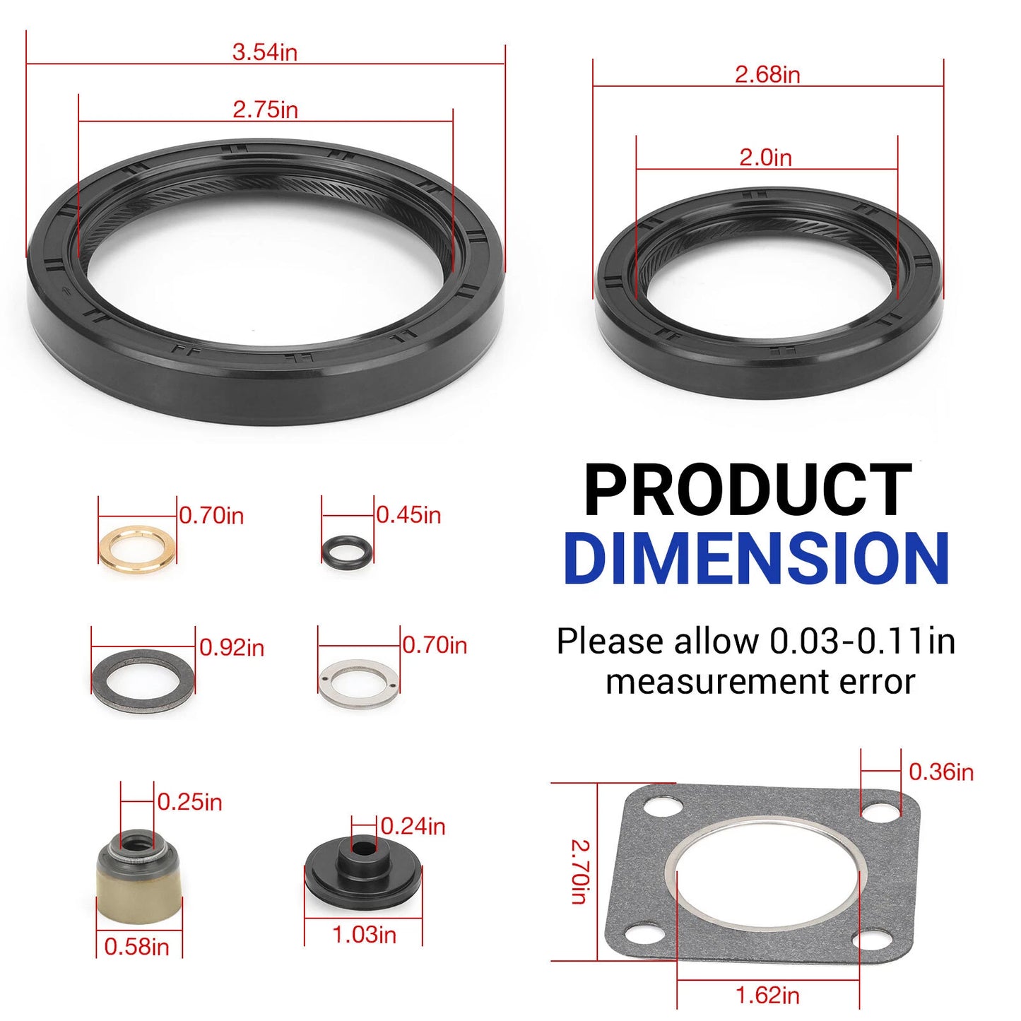 Engine Top End Gasket Rebuild Kit for Kawasaki Mule 2510/3010/4010 Diesel