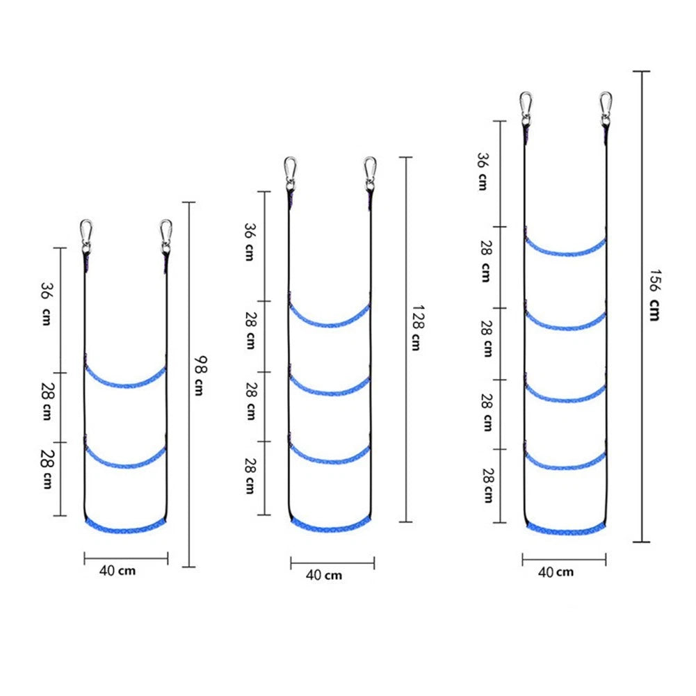 34 Step Nylon Boat Ladder for Marine Adventures & Recreational Use